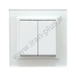 کلید دو پل مدل برلیان پلکسی سفید