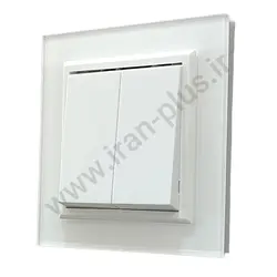 کلید دو پل مدل برلیان پلکسی سفید