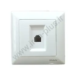 تلفن تک سوکت (2خط) مدل الیزه سفید