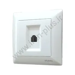 تلفن تک سوکت (2خط) مدل الیزه سفید