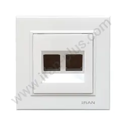 تلفن دوسوکت cat3+cat3 مدل برلیان سفید