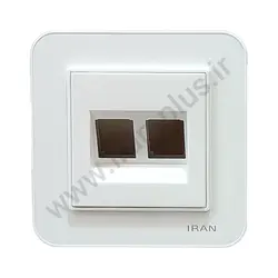 تلفن دوسوکت cat3+cat3 مدل ارس سفید