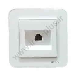 تلفن تک سوکت (2خط) مدل ارس سفید