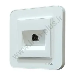 تلفن تک سوکت (2خط) مدل ارس سفید