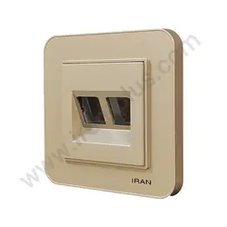 تلفن دوسوکت cat3+cat3 مدل ارس بژ