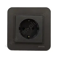 پریز برق ارت دار مدل ارس زغال سنگی