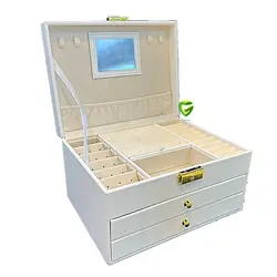 جعبه جواهرات سفید کد2485