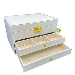 جعبه جواهرات سفید کد2485