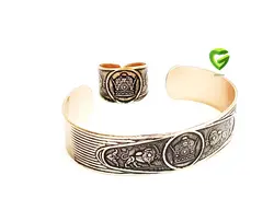 دستبندتاج مسی کد 2204