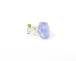 انگشترعقیق آبی بیضی کد2044