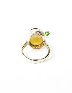 انگشترعقیق زردصفوی کد 2025