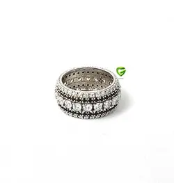 انگشترکناردورج مشکی کد 2001