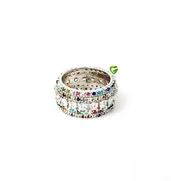 انگشتردورنگین رنگی کد 2002