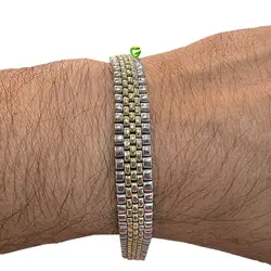 دستبندمربع ترک سیاه کد1957