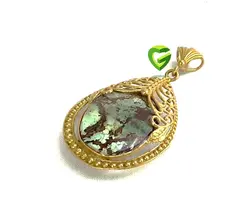 آویزفیروزه بارکاب زرد کد1923