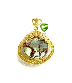 آویزفیروزه بارکاب زرد کد1923