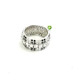 انگشتردورنگین مشکی درهم کد1911