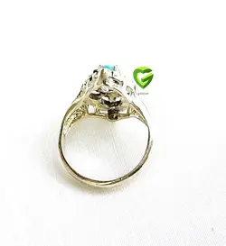 انگشترفیروزه جدیدنیشابور کد 1899