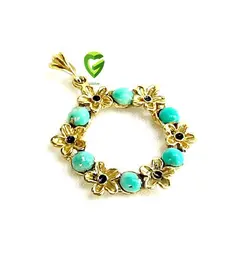 آویزگل وفیروزه کد 1875