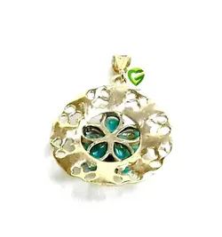 آویزگلی فیروزه نقره کد1869