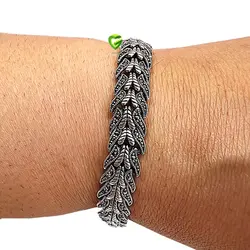 دستبندچرم فیروزهای فیروزه کد1860