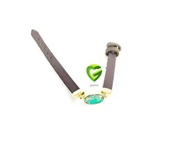 دستبندفیروزه با چرم کد1861