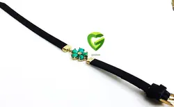 دستبندچرم مشکی نقره کد1859