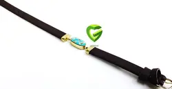 دستبندچرم نقره قهوهای کد1858