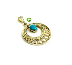 آویزفیروزه طرح طلا کد1850