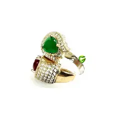 انگشترعثمانی دورنگ کد 1848