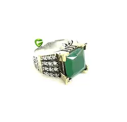 انگشترزمردمربع ترک کد 1840