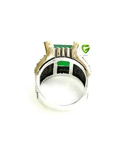 انگشترزمردمربع ترک کد 1840