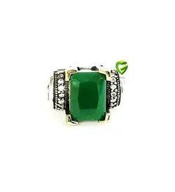 انگشترزمردمستطیل ترک کد 1841