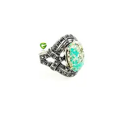 انگشترفیروزه نیشابور اصل کد1818