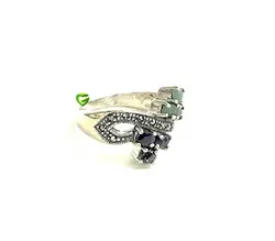 انگشترکبودزمرد گلی کد 1773