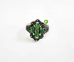 انگشترزمردشیک کشیده کد1768