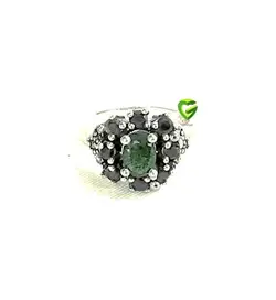 انگشتردورکبود زمردوسط کد1759