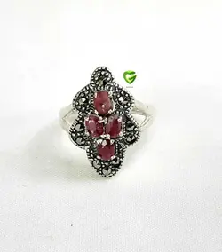 انگشتریاقوت چهارتایی کد1742