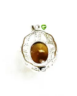 آویزعقیق زرد تیره کد1746