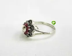 انگشتریاقوت وسط دایره کد1743