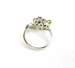 انگشترگلی یاقوتی کد 1712