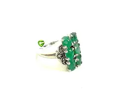 انگشترزمردتک6تایی کد 1711