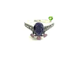 انگشترکبودتک یاقوت3 کد1708