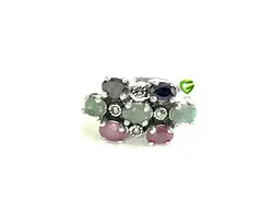 انگشترردیف سه رنگ کد1704