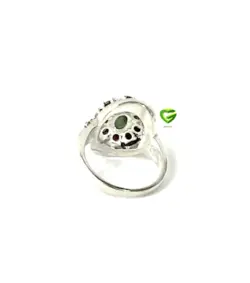 انگشترسبز دور یاقوت کد1699