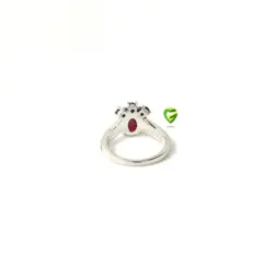 انگشتریاقوت درشت کبود کد1694