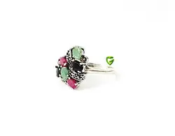 انگشترپررنگ رنگی کد 1691