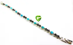 دستبنددوفلش فیروزه کد 1675