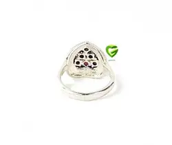 انگشترقلب یاقوتی زیبا کد1667