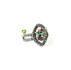 انگشتردورنگ بیضی کد 1659